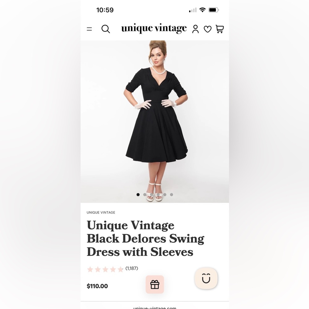 Unique Vintage Delores Dress with Petticoats
